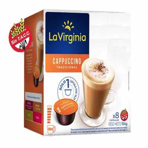 Cápsulas de café La Virginia Cappuccino Tradicional 8-13g