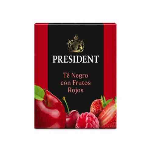 President té negro con frutos rojos